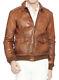 $1295 New Polo Ralph Lauren A2 Xxl Brown Distressed Leather Jacket Bomber Rrl
