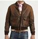 $1295 New Polo Ralph Lauren Large Brown Distressed Leather Jacket Rrl A2 Bomber