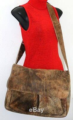 $1700 JAMAH distressed leather cross body CARTER messenger shoulder handbag USA