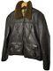 $1998 Polo Ralph Lauren Large Brown Leather Jacket Rrl Shearling Bomber Aviator