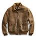 $2400 Rrl Ralph Lauren Large Bomber Jacket Leather Aviator Shearling Polo Rugby
