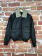 $2k+ Brooks Brothers S Shearling A-2 Distressed Leather Military Bomber Jacket