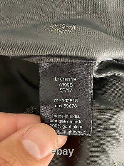 $798 John Varvatos XXL Military Leather Shirt Jacket Waxed Luxe Coat Distressed