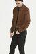 $798 Polo Ralph Lauren Large Brown Soft Suede Leather Jacket Bomber Rrl Roughout