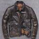 A2 Aviator G1 Men Vintage Bomber Air Force Distressed Brown Real Leather Jacket