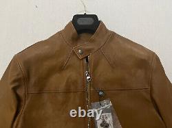 Alexander Mcqueen Washed Distressed Leather Bomber Jacket In Biscotto Sz 48 S/m