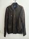 All Saints Brown Suede Men's Leather Jacket Sargent Blazer Size M Distressed