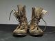 All Saints Military Boots Us8 Eu41 Distressed Tan Leather Suede Montgomery Rf6