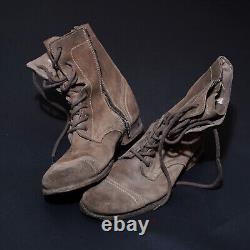 All Saints Montgomery Suede Leather Boots UK9 US10 EU43 Mens Distressed Military