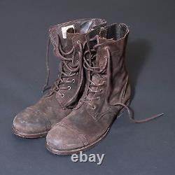 All Saints Montgomery Suede Leather Boots UK9 US10 EU43 Mens Distressed Military