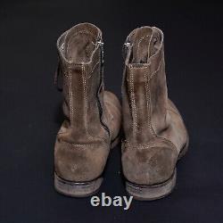 All Saints Montgomery Suede Leather Boots UK9 US10 EU43 Mens Distressed Military