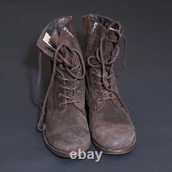 All Saints Montgomery Suede Leather Boots UK9 US10 EU43 Mens Distressed Military