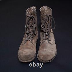 All Saints Montgomery Suede Leather Boots UK9 US10 EU43 Mens Distressed Military