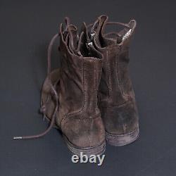 All Saints Montgomery Suede Leather Boots UK9 US10 EU43 Mens Distressed Military