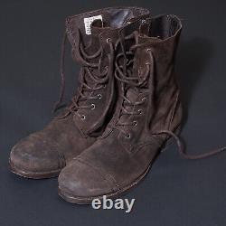 All Saints Montgomery Suede Leather Boots UK9 US10 EU43 Mens Distressed Military