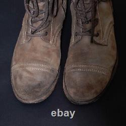 All Saints Montgomery Suede Leather Boots UK9 US10 EU43 Mens Distressed Military