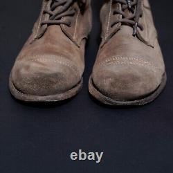 All Saints Montgomery Suede Leather Boots UK9 US10 EU43 Mens Distressed Military