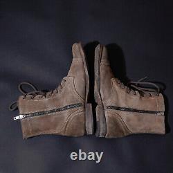 All Saints Montgomery Suede Leather Boots UK9 US10 EU43 Mens Distressed Military