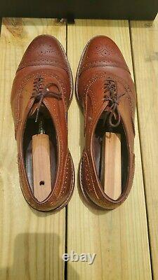 Allen Edmonds Strandmonk Cognac Distressed Brown 11.5 3 E Dainite Soles