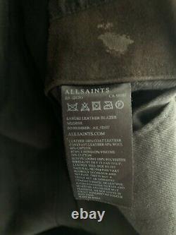 Allsaints Sanuki Distressed Leather Blazer XS Extra Small £358