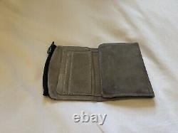 Allsaints wallet Suede Leather Vintage Look Distressed