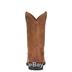 Ariat Men's Heritage Roper Boots Distressed Brown 10002284