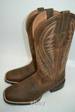Ariat Men's Sport Stonewall Native DISTRESSED Brown Western Boots 10023145 9 D