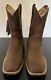 Ariat Men's Sport Wide Square Toe Boots Distressed Brown 10010963