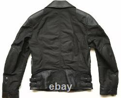 BELSTAFF Mens Alwyn Black Leather Moto Jacket Large US 40, IT50 $1900