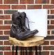 Brand New All Saints Mens Distressed Leather Military Boots Uk12 Us13 Eu46 A472