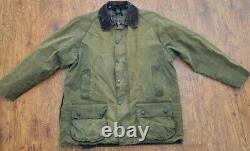 Barbour Classic Moorland A820 Men's C48 XL Brown Waxed Jacket Distressed ENGLAND