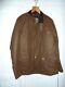 Barbour International Wax Motorcycle Biker Jacket Men's Medium Brown Slim Unused