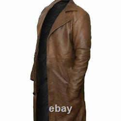 Batman Dawn Of Justice Knightmare Brown Distressed Leather Long Coat