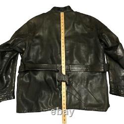 Belstaff Panther 1966 Aged Brown Men's Leather Biker Jacket Size M Medium 42