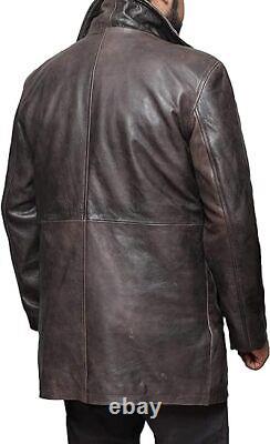 Brown Leather Jacket Men Natural Distressed Leather Jackets for Men