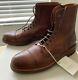 Brunello Cucinelli Leather Cap Toe Boot 41 7 Uk 8 Us Distressed Brown Italy $995