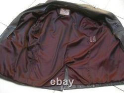 CIRO CITTERIO LEATHER BLAZER JACKET COAT Large 44 46 western distressed brown