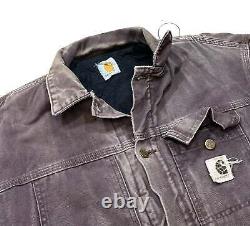 Carhartt Distressed Faded Brown Jacket