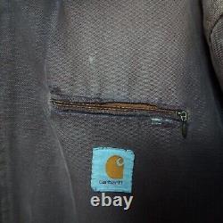 Carhartt Mens Jacket Large Detroit Blanket Lined Distressed Vintage 90's