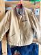 Carhartt Thrashed Faded Distressed Detroit Jacket Medium