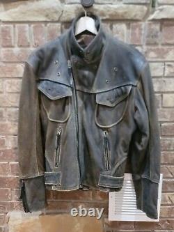 Cool Mens S Harley Davidson Motorcycle Distressed Billings Brown Leather Jacket