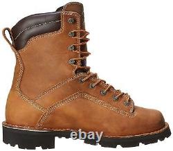 Danner Mens Quarry Leather Composite toe Lace Up, Distressed Brown, Size 11.5 Z6