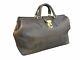 Distressed Brown Leather Gladstone Doctor Bag Carry Case Duffle Carrier