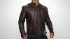 Distressed Brown Quilted Leather Jacket Film Jackets