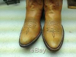 Distressed Brown Vintage Rios Of Mercedes Leather Engineer Western Boots 11.5 A