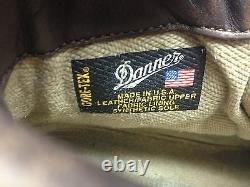 Distressed Danner Made In USA Vintage Brown Leather Lace Up Hiking Boots 11d