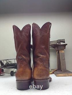 Distressed Vintage Rios Of Mercedes USA Brown Leather Engineer Boss Boots 10d