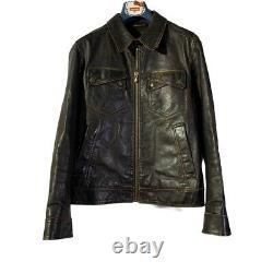 Dolce Gabbana Kangaroo Leather jacket distressed size 50