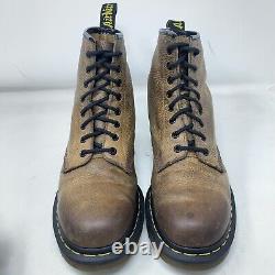 Dr. Martens 1460 Brown Airwair Distressed leather boots 8-eyelet Hole uk 9 Eu 43