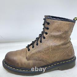 Dr. Martens 1460 Brown Airwair Distressed leather boots 8-eyelet Hole uk 9 Eu 43